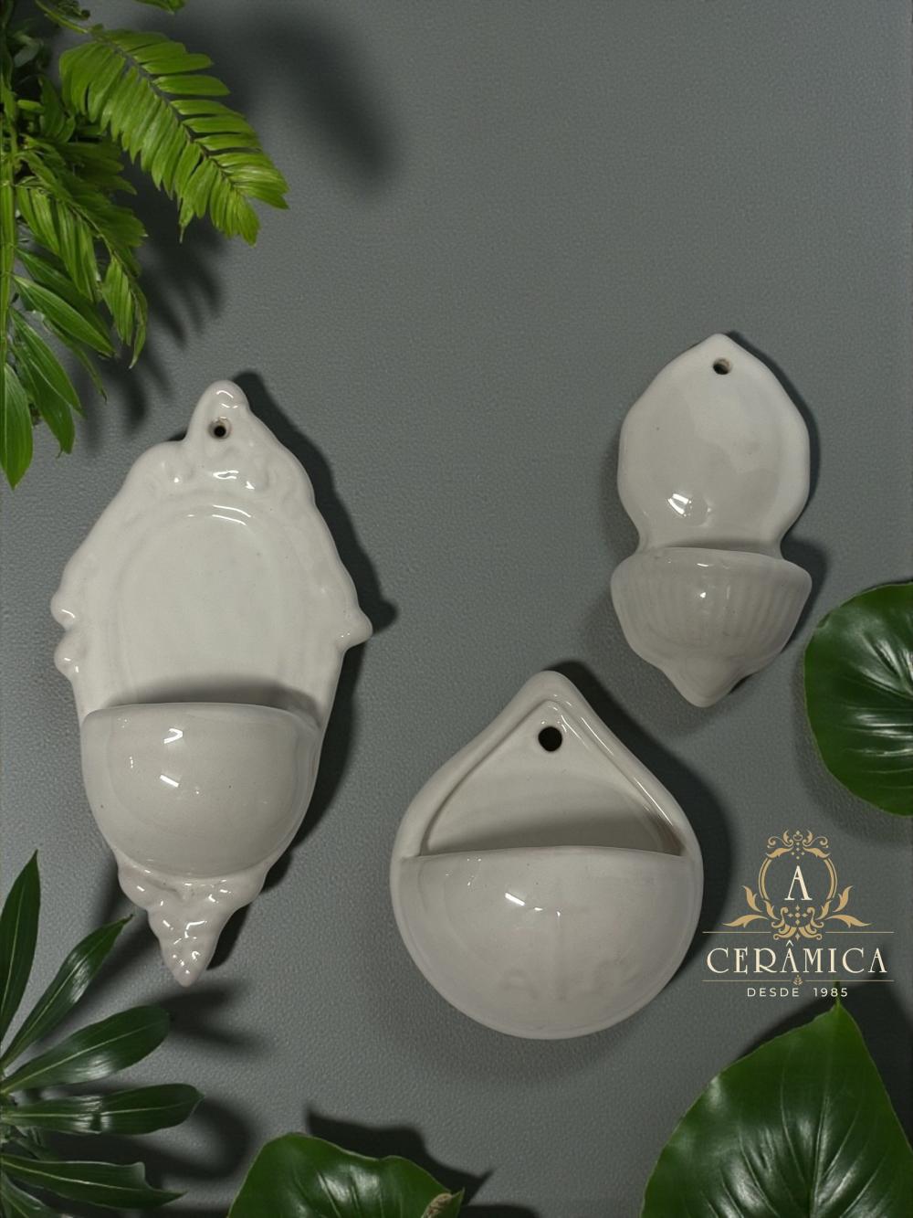 3 Mini suporte de Água Benta de Parede