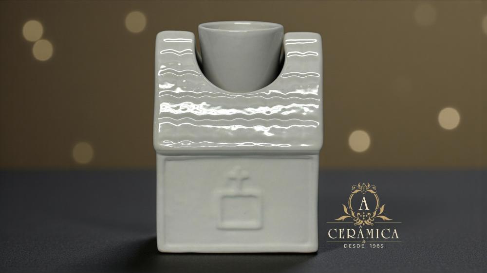 Casinha com Mini Vaso Cruz