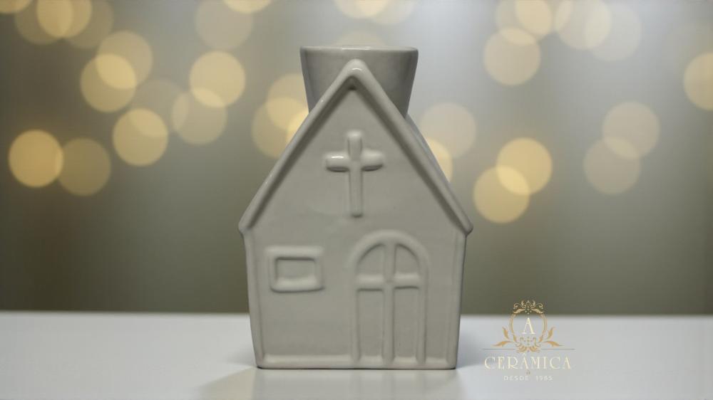 Casinha com Mini Vaso Cruz