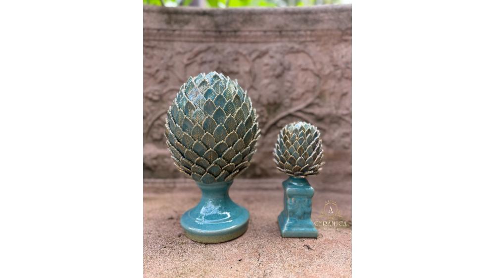 Pinhas de Folhas Azul Hortensia 