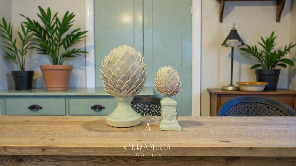 Pinhas de Folhas Verde Celadon